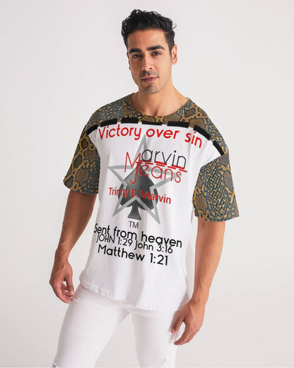 Sent from heaven by Marvin Jeans and Trinity D.Marvin Men's Premium Heavyweight Tee