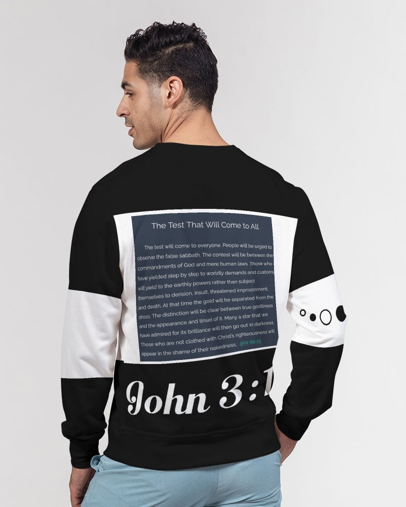 Retro Gospel message BY MARVIN JEANS Men's Classic French Terry Crewneck Pullover