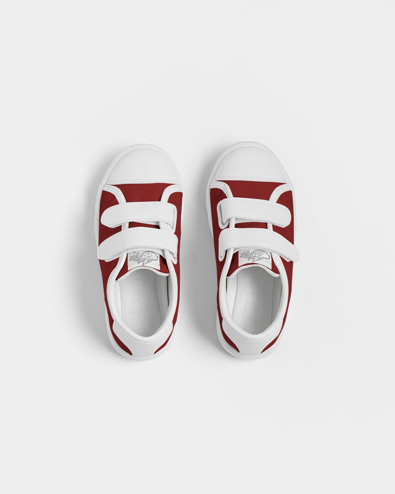 Retro Maroon Kids Velcro Sneaker