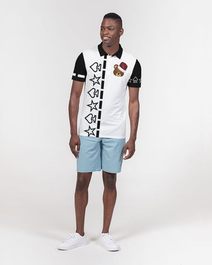 Bear cap black by Marvin Jeans and Trinity D Marvin Men's Slim Fit Short Sleeve Polo
