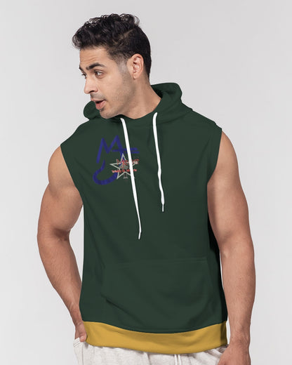 Dark green gold by Marvin Jeans and Trinity D Marvin Men's Premium Heavyweight Sleeveless Hoodie