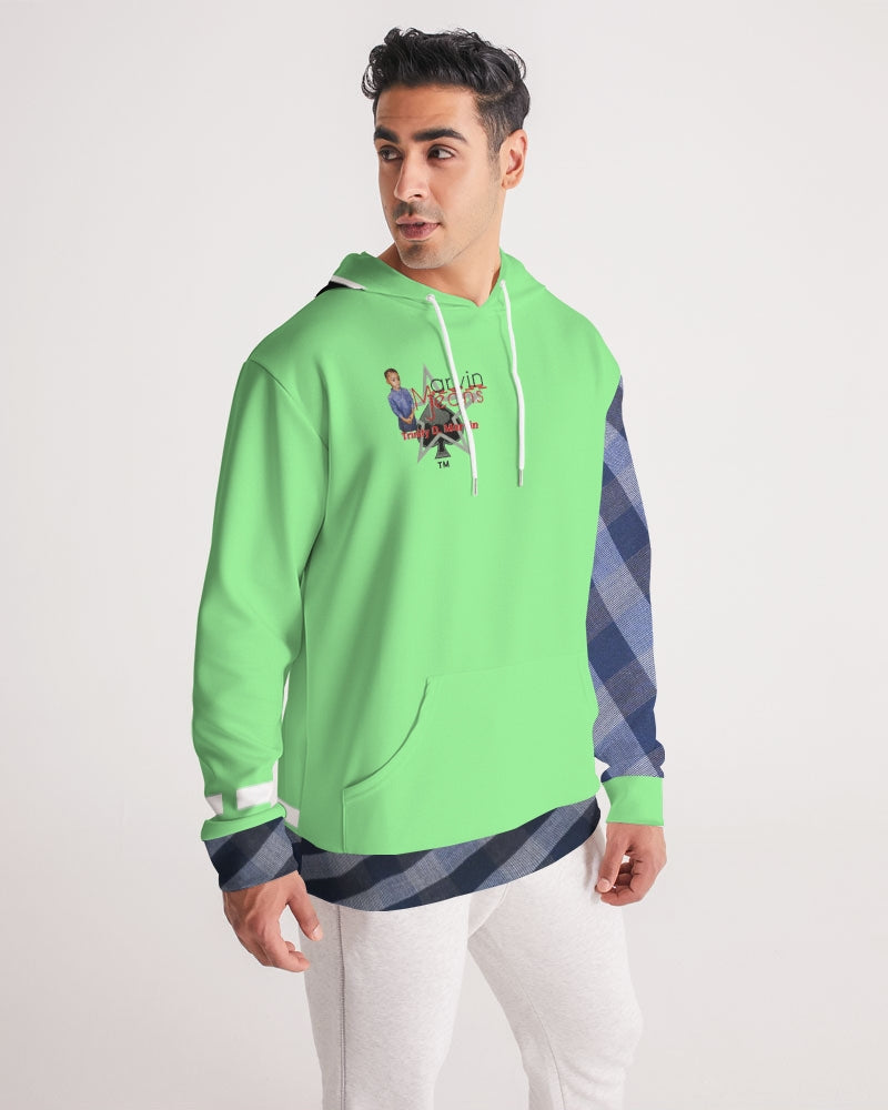 Mint 2.0 blue stripes  Men's Hoodie