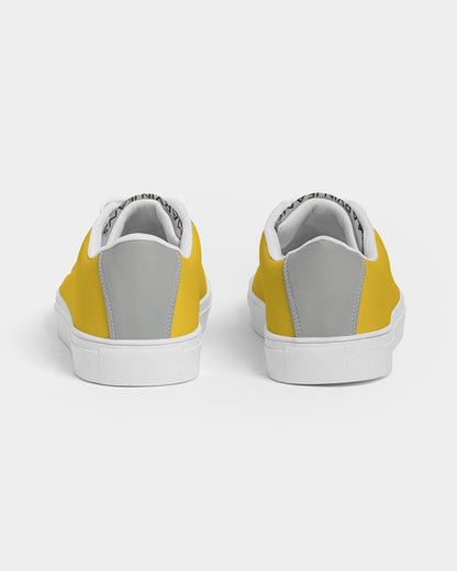 Yellow mixture Men's Faux-Leather Sneaker