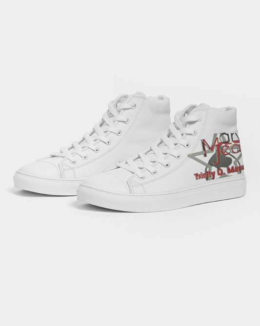 All white by Marvin Jeans and Trinity D Marvin Men's Hightop Canvas Shoe