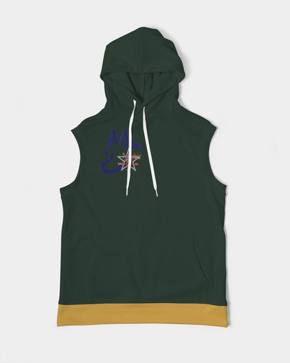 Dark green gold by Marvin Jeans and Trinity D Marvin Men's Premium Heavyweight Sleeveless Hoodie