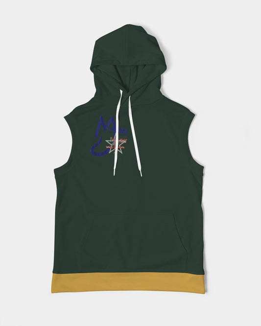 Dark green gold by Marvin Jeans and Trinity D Marvin Men's Premium Heavyweight Sleeveless Hoodie