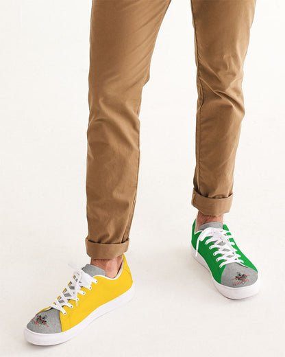 Lemon Lime Green Bay cool grey tip by Marvin Jeans and Trinity D Marvin Men's Faux-Leather Sneaker
