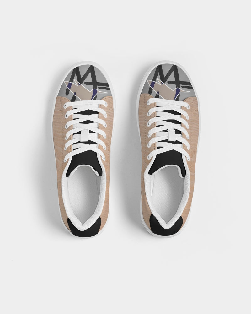 Woodgrain MJ tip by Trinity D. Marvin and Marvin Jeans Men's Faux-Leather Sneaker