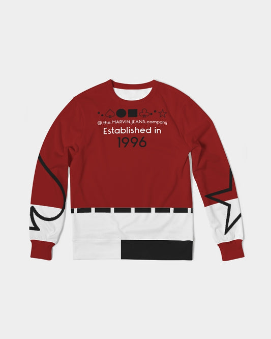 Maroon Men's Classic French Terry Crewneck Pullover