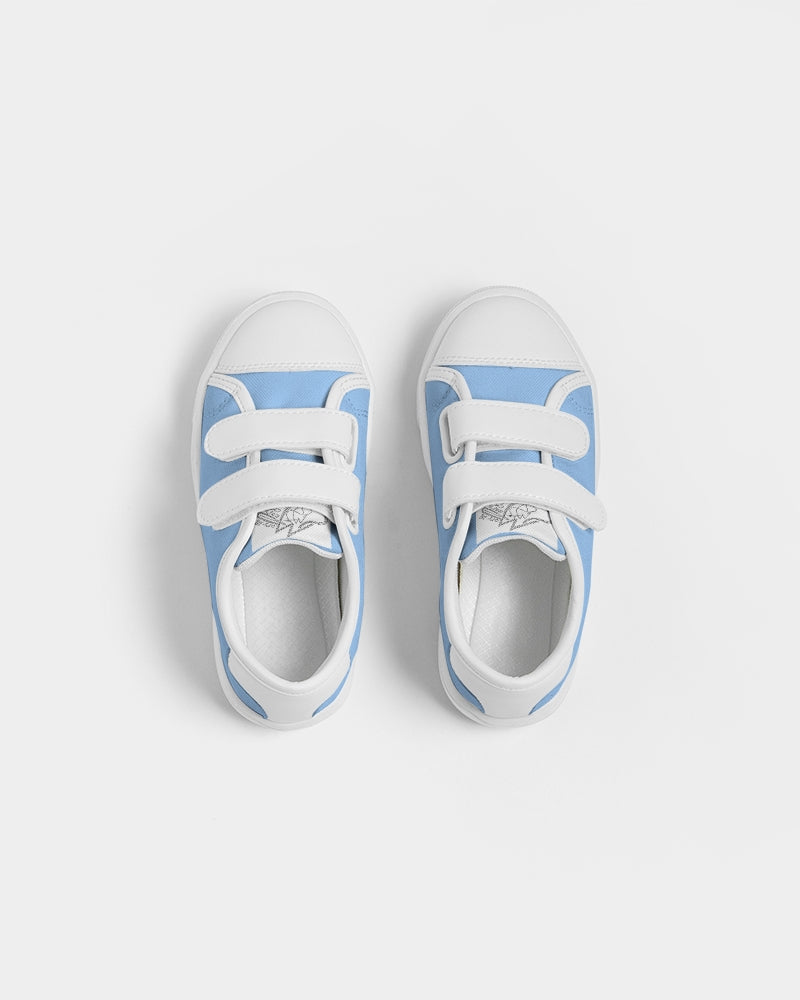 Retro Baby blue Kids Velcro Sneaker