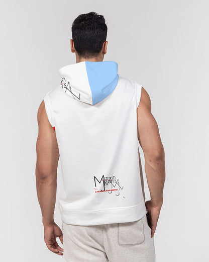 Baby blue BY MARVIN JEANS Men's Premium Heavyweight Sleeveless Hoodie