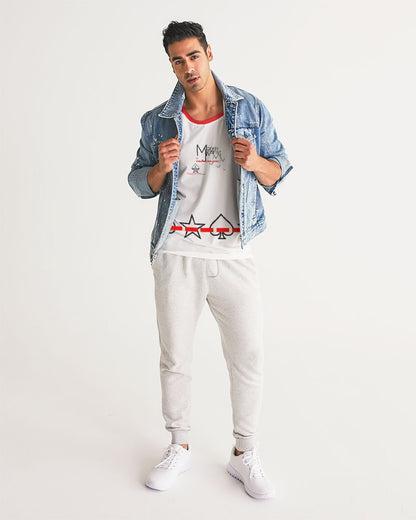 All white Men's Sports Tank