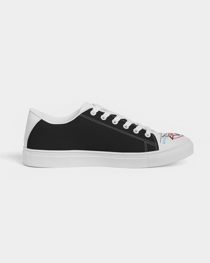 Black and white BY MARVIN JEANS Men's Faux-Leather Sneaker