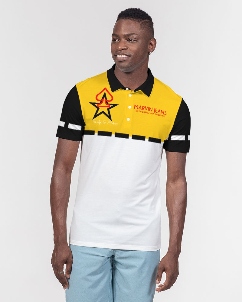 Cheeto BY MARVIN JEANS Men's Slim Fit Short Sleeve Polo