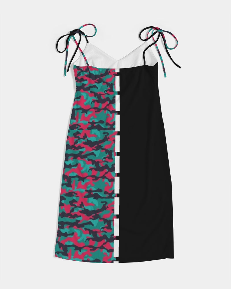 Brilliant BY MARVIN JEANS Women's Tie Strap Split Dress