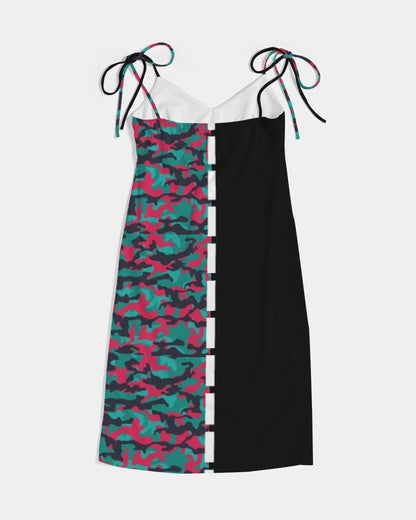 Brilliant BY MARVIN JEANS Women's Tie Strap Split Dress