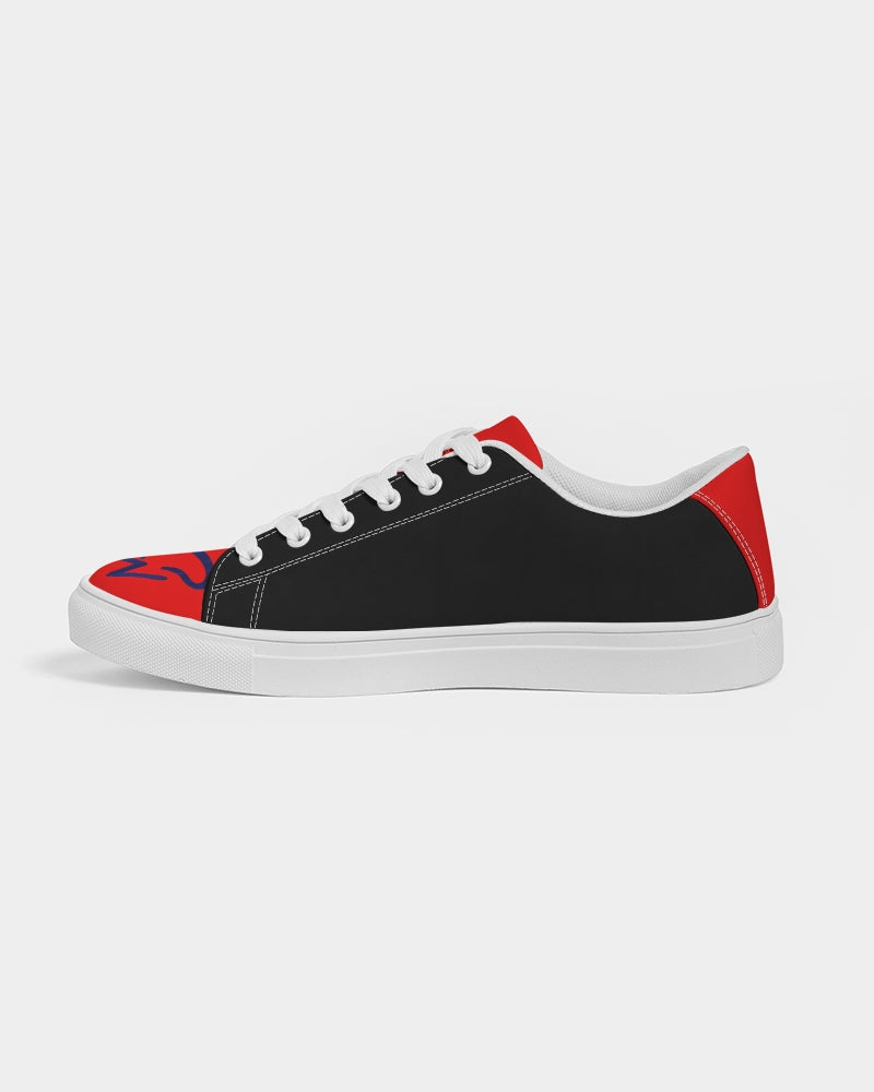 Red and black logo tipby Marvin Jeans and Trinity D Marvin Men's Faux-Leather Sneaker