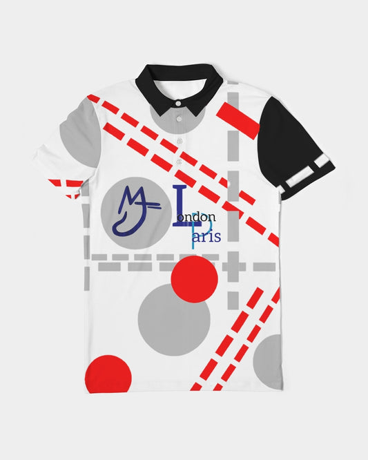 London Paris off grid by Marvin Jeans and Trinity D Marvin Men's Slim Fit Short Sleeve Polo
