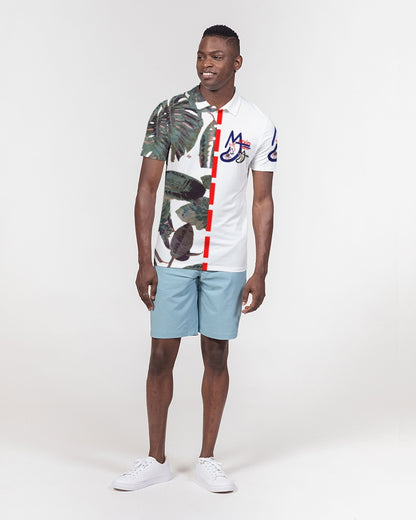 Wild green, logo's by Marvin Jeans and Trinity D Marvin Men's Slim Fit Short Sleeve Polo