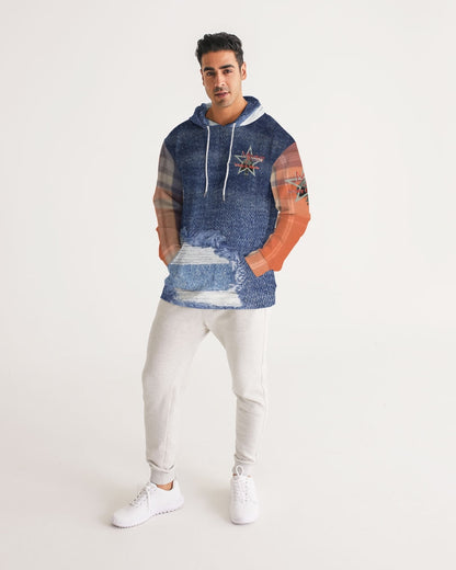 Denim mix by Marvin Jeans and Trinity D Marvin Men's Hoodie