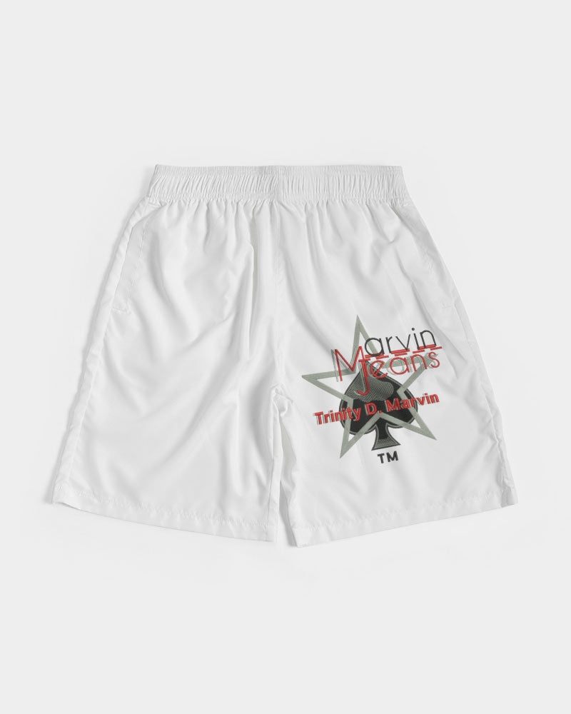 All white BY MARVIN JEANS Men's Jogger Shorts