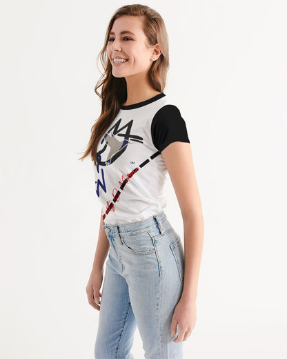 Two logo's by Marvin Jeans and Trinity D Marvin Women's Tee