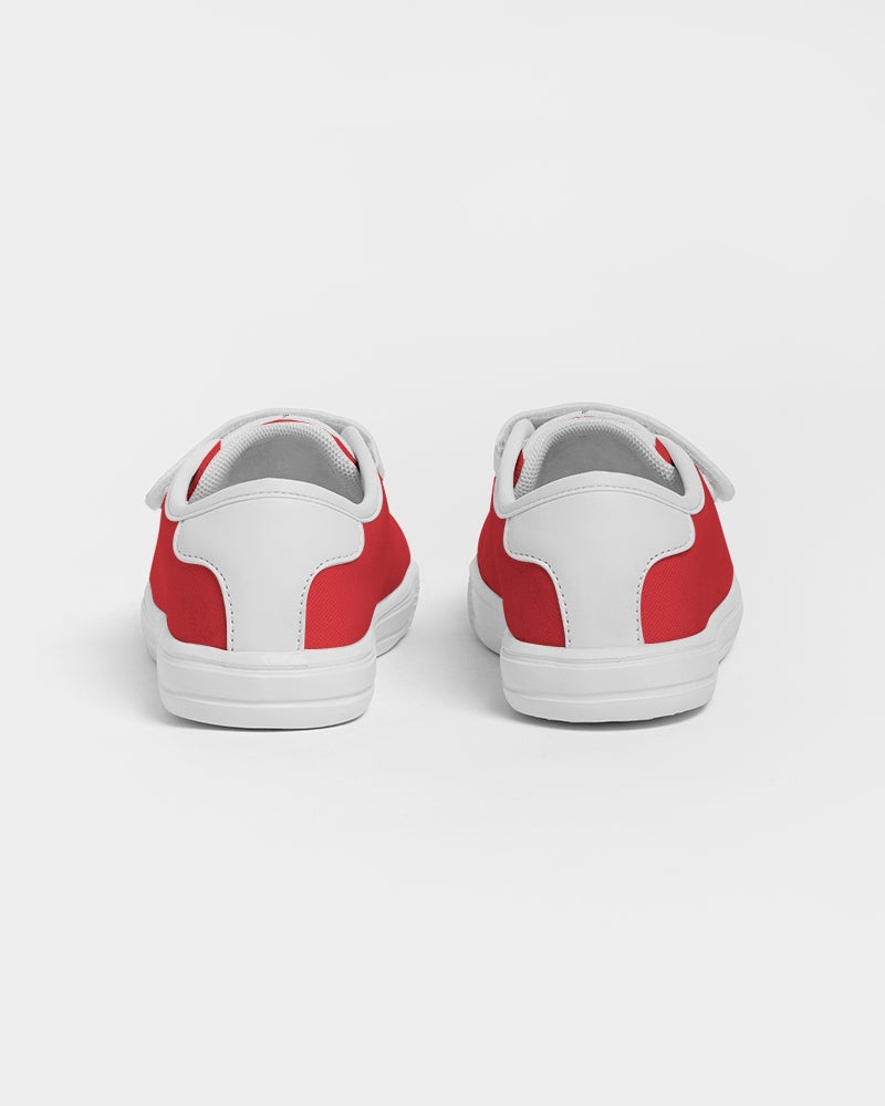Retro Red & white  Kids Velcro Sneaker