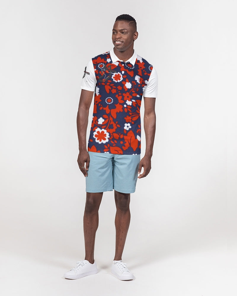 Rosemary by Marvin Jeans and Trinity D Marvin Men's Slim Fit Short Sleeve Polo