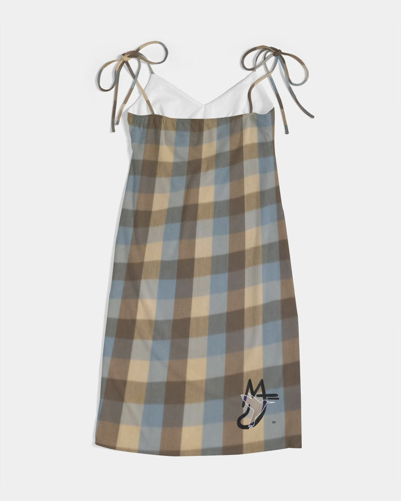 @plaids by Marvin Jeans and Trinity D Marvin Women's Tie Strap Split Dress