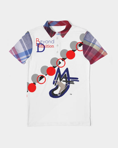 Beyond Definition Plaids by Marvin Jeans and Trinity D Marvin Men's Slim Fit Short Sleeve Polo