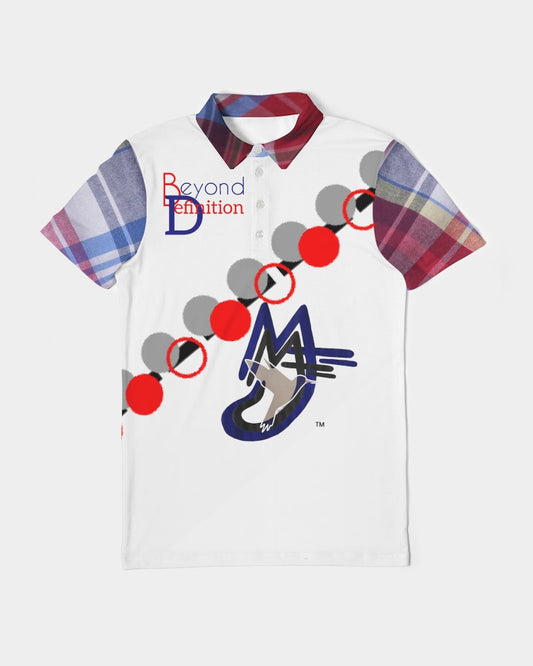 Beyond Definition Plaids by Marvin Jeans and Trinity D Marvin Men's Slim Fit Short Sleeve Polo