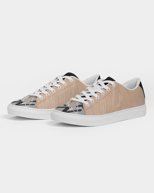 Woodgrain MJ tip by Trinity D. Marvin and Marvin Jeans Men's Faux-Leather Sneaker