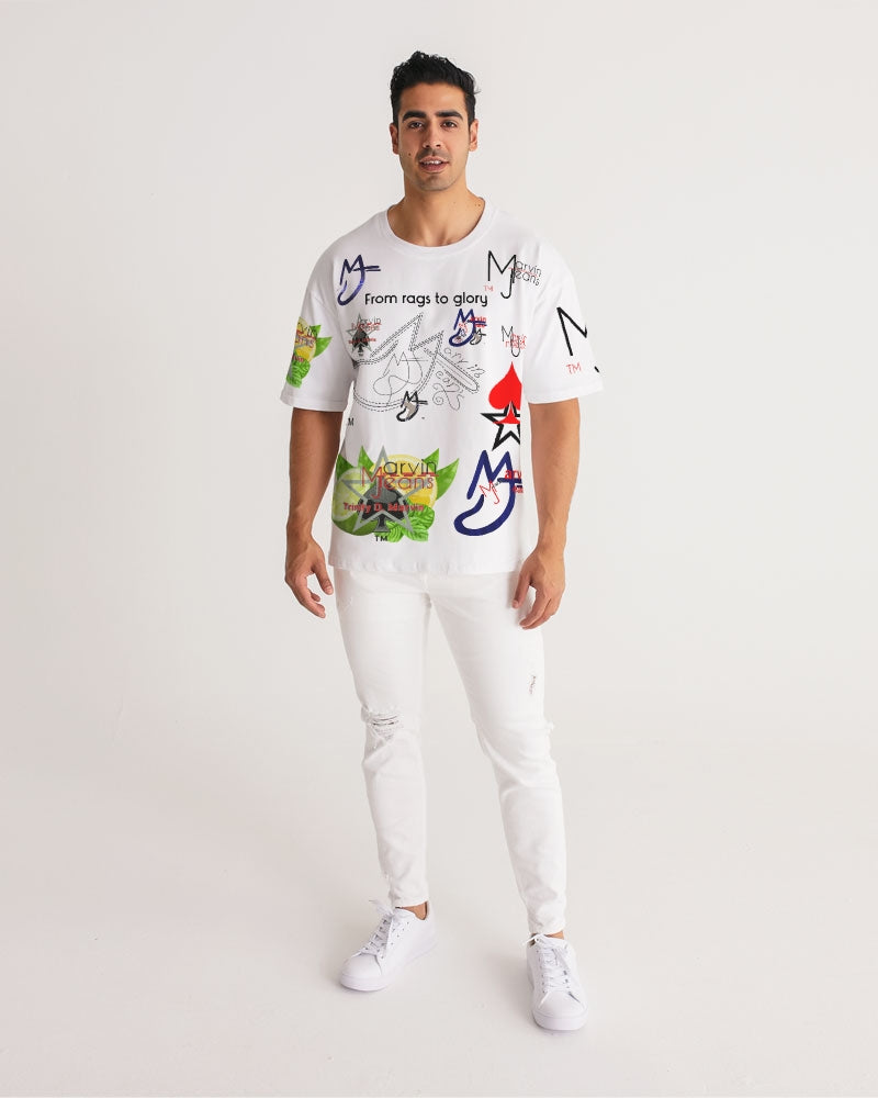 From rags to glory Logo's 2.0 by Marvin Jeans and Trinity D Marvin Men's Premium Heavyweight Tee