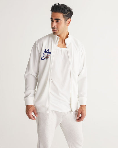 All white MJ by Marvin Jeans and Trinity D Marvin Men's Track Jacket