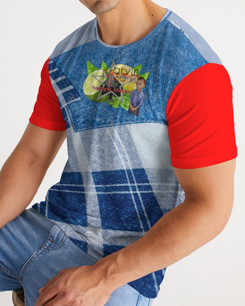 Denim red 1.0 by Marvin Jeans and Trinity D Marvin Men's Tee