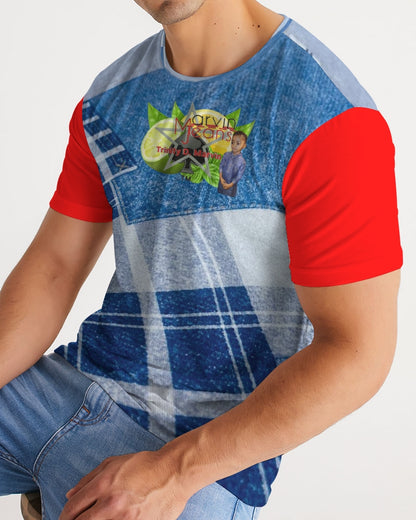 Denim red 1.0 by Marvin Jeans and Trinity D Marvin Men's Tee