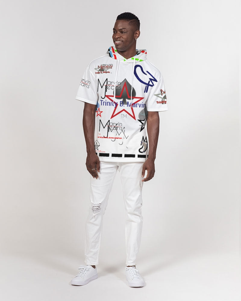 Logo's 2.0 by Marvin Jeans and Trinity D Marvin Men's Premium Heavyweight Short Sleeve Hoodie