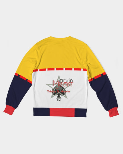 K'Kay by Marvin Jeans and Trinity D Marvin Men's Classic French Terry Crewneck Pullover
