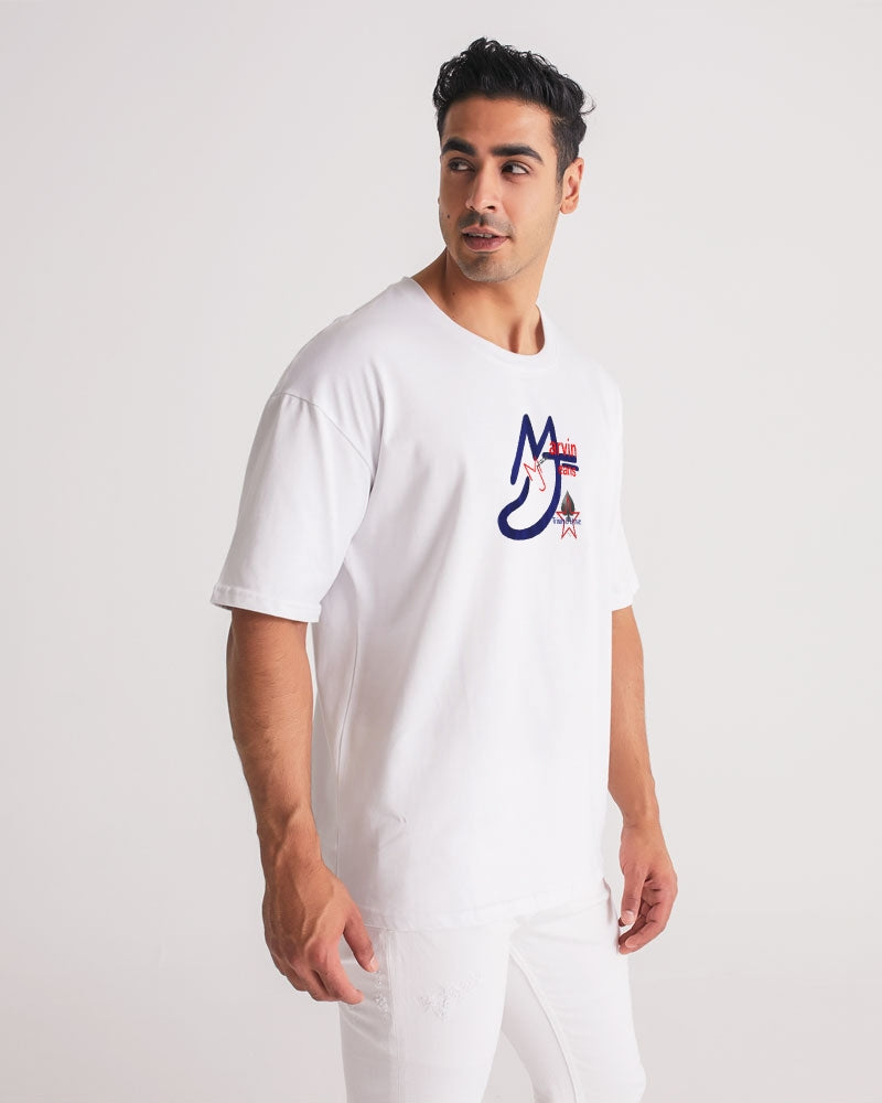 All white 3.1 by Marvin Jeans and Trinity D Marvin Men's Premium Heavyweight Tee