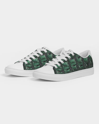 Gator white by Trinity D. Marvin Men's Faux-Leather Sneaker