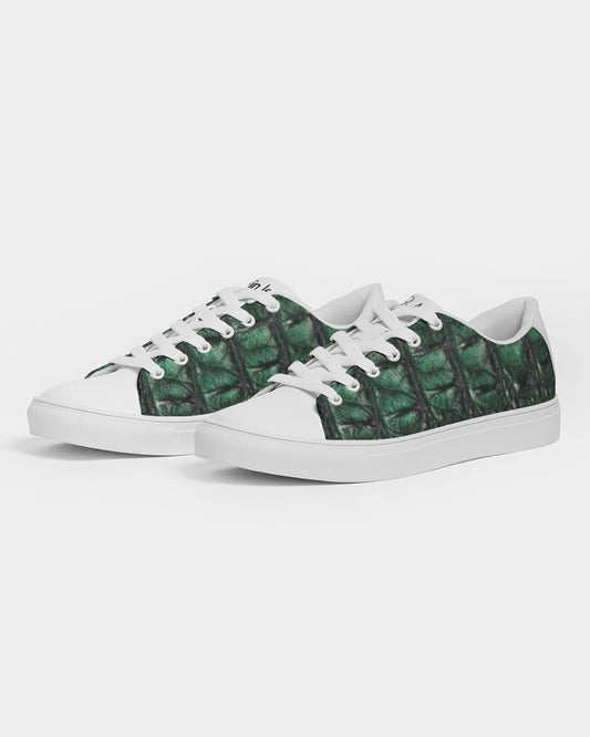 Gator white by Trinity D. Marvin Men's Faux-Leather Sneaker