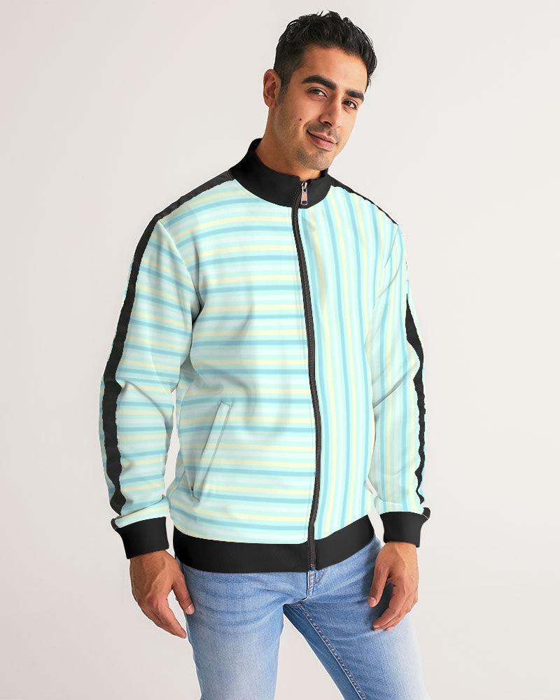 Pin stripes BY MARVIN JEANS Men's Stripe-Sleeve Track Jacket