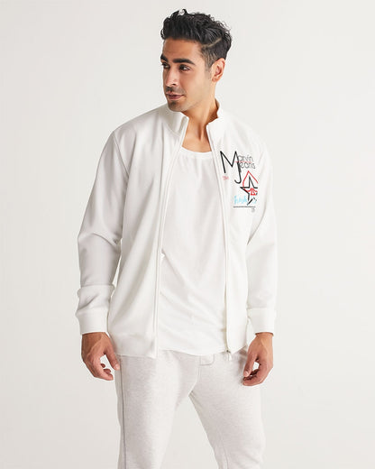 All white Legacy by Marvin Jeans and Trinity D Marvin Men's Track Jacket