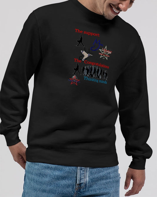 Dry support by Marvin Jeans and Trinity D Marvin Unisex Premium Crewneck Sweatshirt | Lane Seven