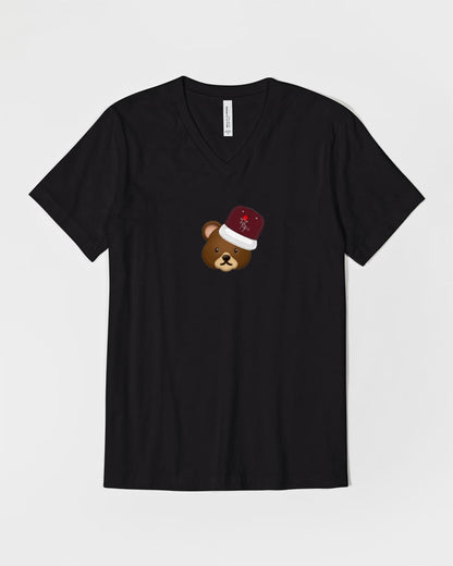 Bear cap by Marvin Jeans and Trinity D Marvin Unisex Jersey V-Neck Tee | Bella + Canvas