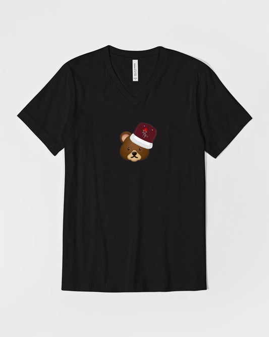 Bear cap by Marvin Jeans and Trinity D Marvin Unisex Jersey V-Neck Tee | Bella + Canvas