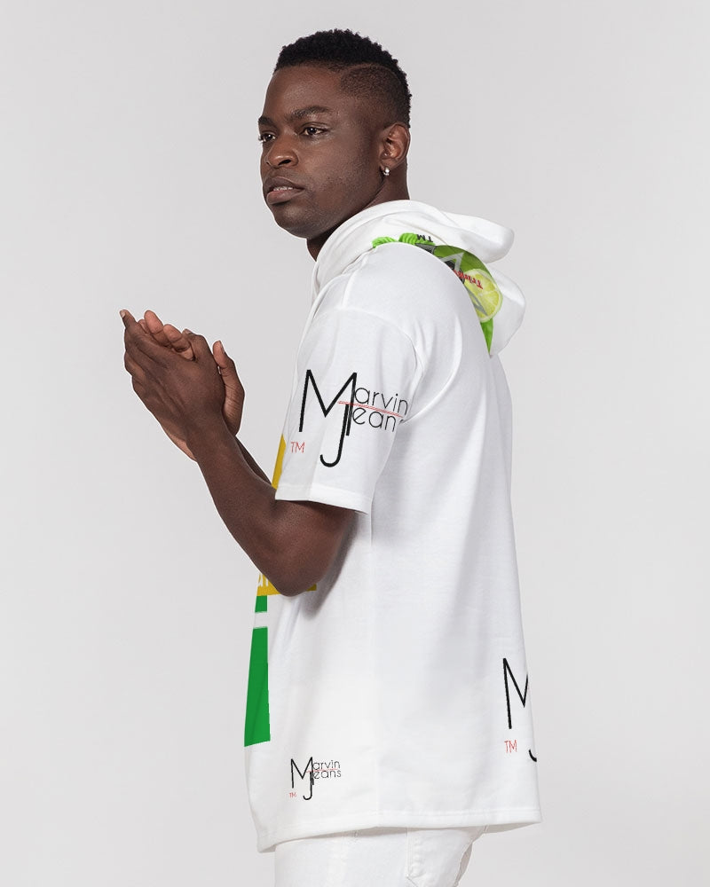 Lemon Lime by Marvin Jeans and Trinity D Marvin Men's Premium Heavyweight Short Sleeve Hoodie