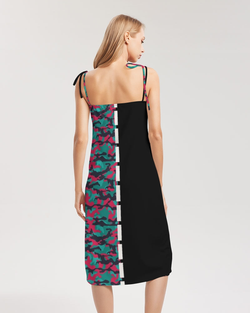 Brilliant BY MARVIN JEANS Women's Tie Strap Split Dress