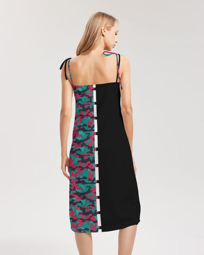 Brilliant BY MARVIN JEANS Women's Tie Strap Split Dress