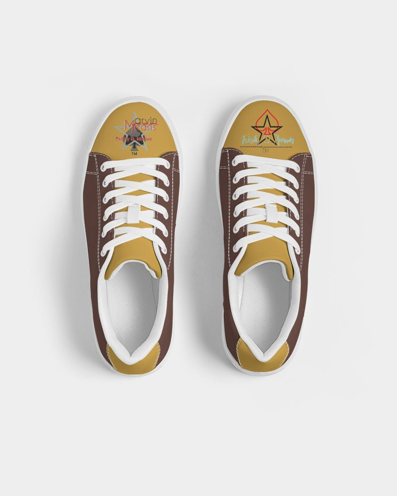 Premium gold by Marvin Jeans and Trinity D Marvin Men's Faux-Leather Sneaker